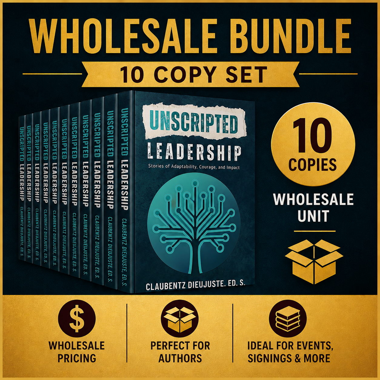 Unscripted Leadership - Standard Cover ( Bulk Order - 10 Copy Sets)