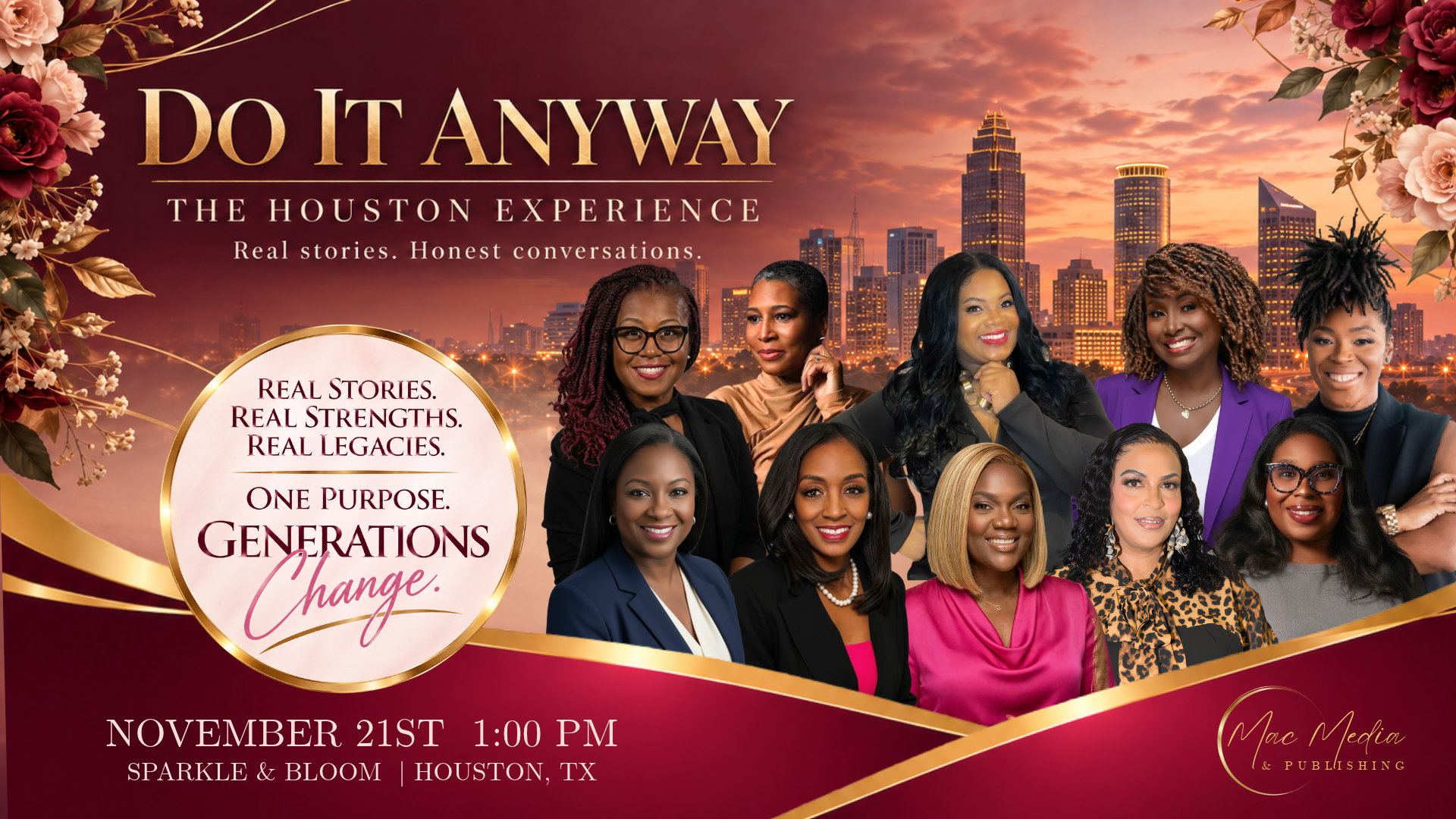 Do It Anyway: The Houston Experience, November 21 at Sparkle & Bloom, Houston, TX