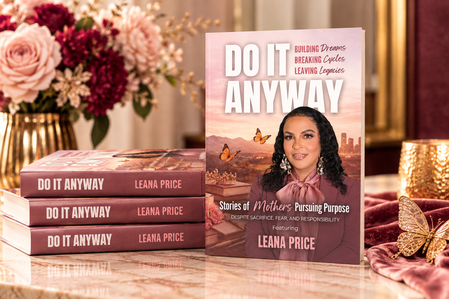 Do It Anyway books in a light lifestyle setting